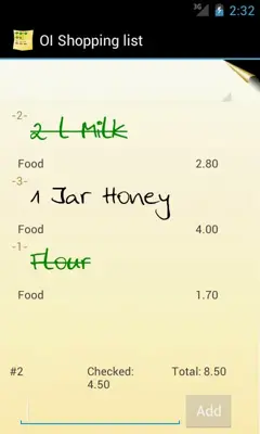 OI Shopping list android App screenshot 0