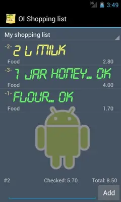 OI Shopping list android App screenshot 6